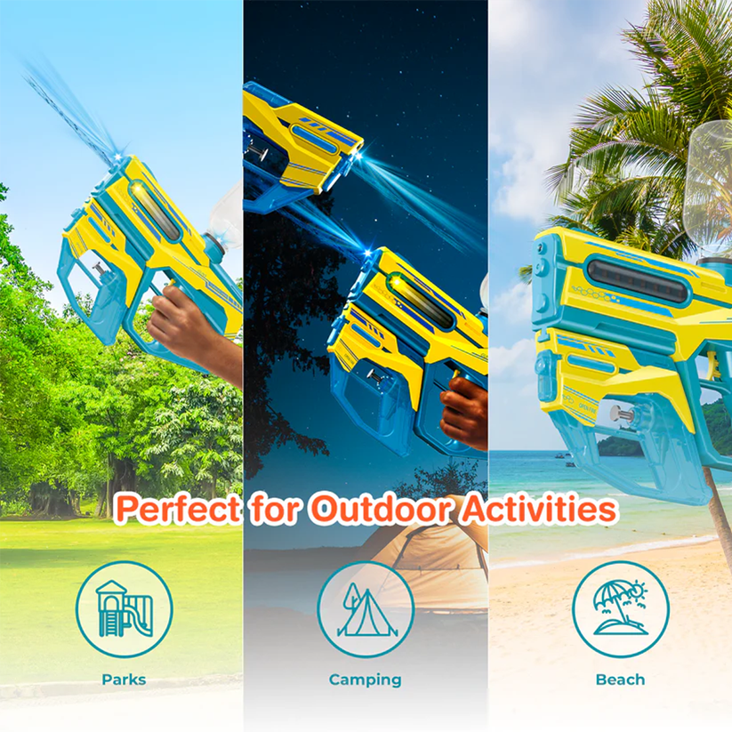 2-in-1 Electric Water Gun Toy for Kids