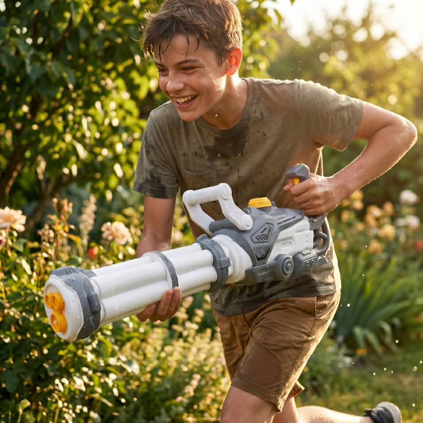 Gatling Electric Water Gun with Large Capacity