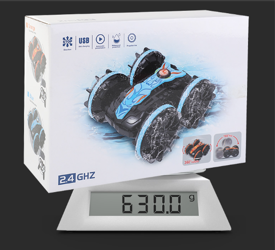 Amphibious RC Stunt Car - Waterproof 4WD Double-Sided Flip Toy