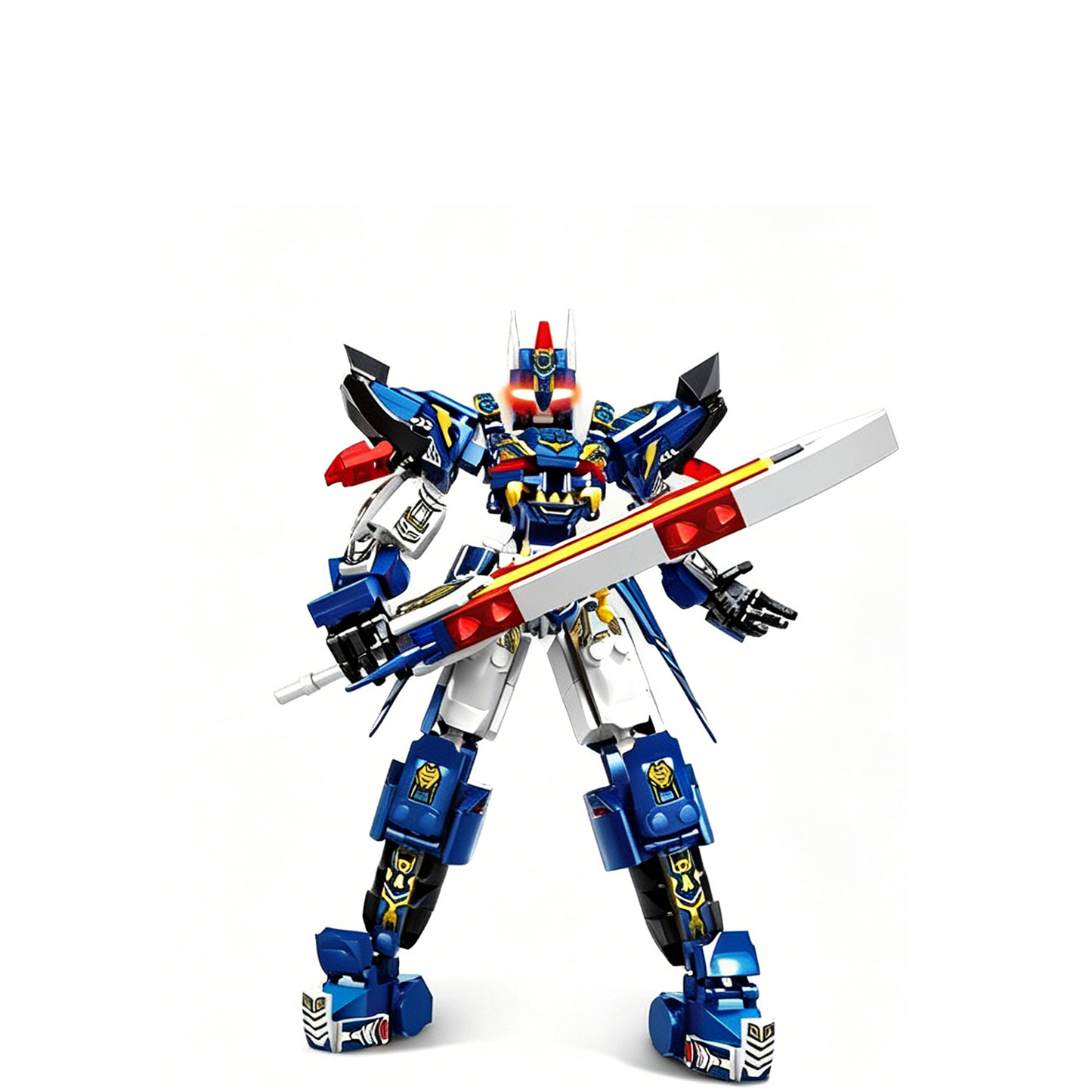 2-in-1 Cao Cao Mecha Building Blocks, Transformable STEM Toy