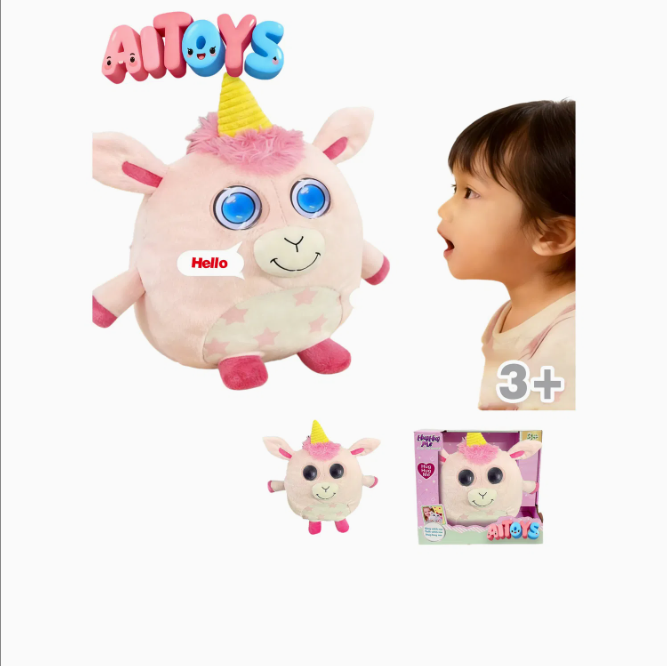 AI Interactive Unicorn Plush Toy - Smart Companion & Learning Buddy